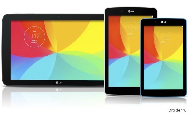 Объявлены спецификации новых планшетов LG из линейки G Pad