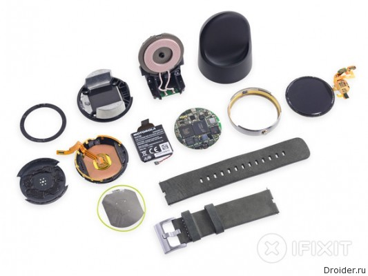 iFixit разобрали смарт-часы Moto 360