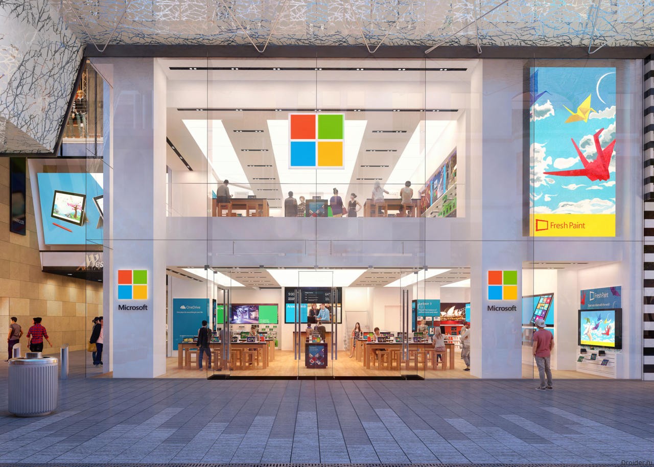 Microsoft открыла первый флагманский магазин за пределами США