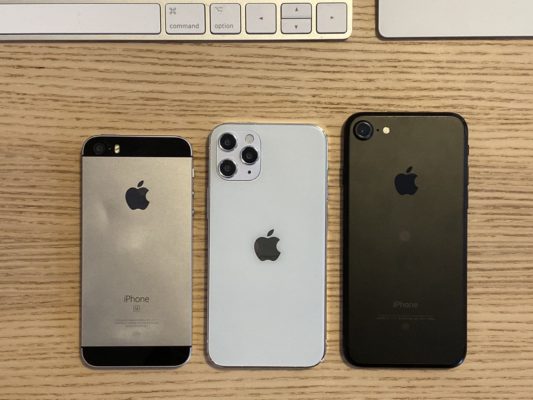 iPhone 12: Реальное сравнение с первым iPhone SE и iPhone 7