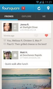 Новенький Foursquare уже ждет пользователей в Google Play 