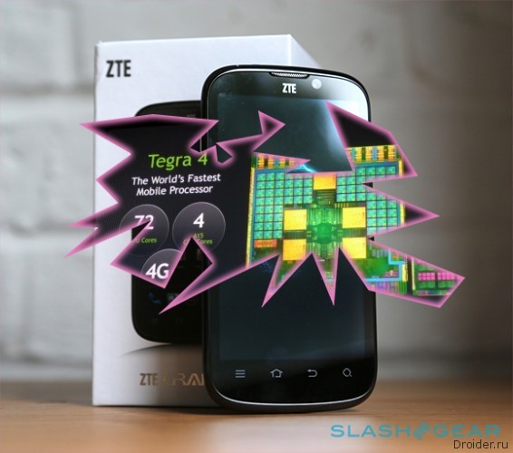 ZTE работает над смартфоном с Tegra 4