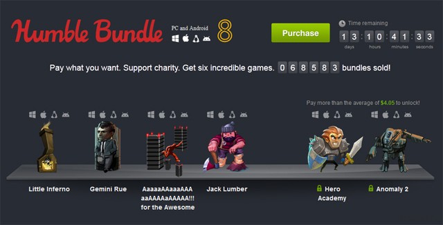 Humble Bundle pc and android 8
