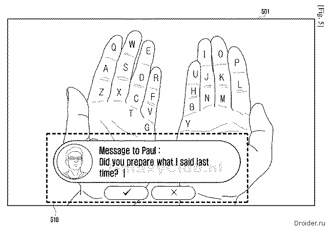 Клавиатура на ладони от Samsung