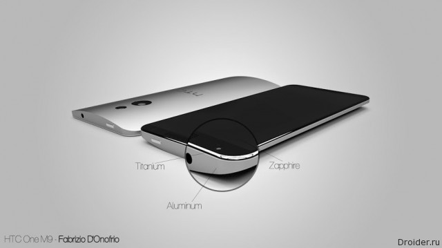 Концепт HTC One (M9) от Fabrizio D'Onofrio