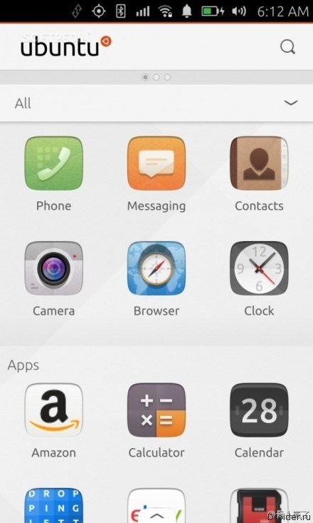 Интерфейс Ubuntu Touch на смартфоне MX4 Pro