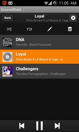 Grooveshark Android Player