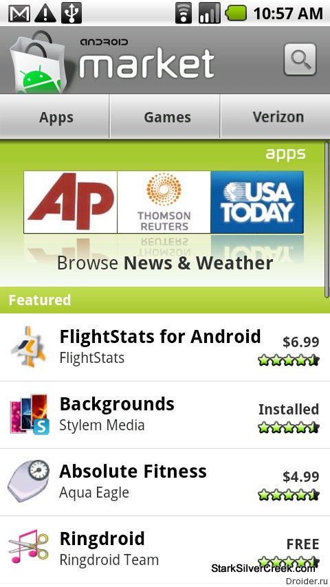 Android Market 1.6