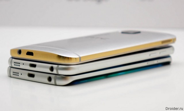 Galaxy S6 Edge, One M9 и iPhone 6