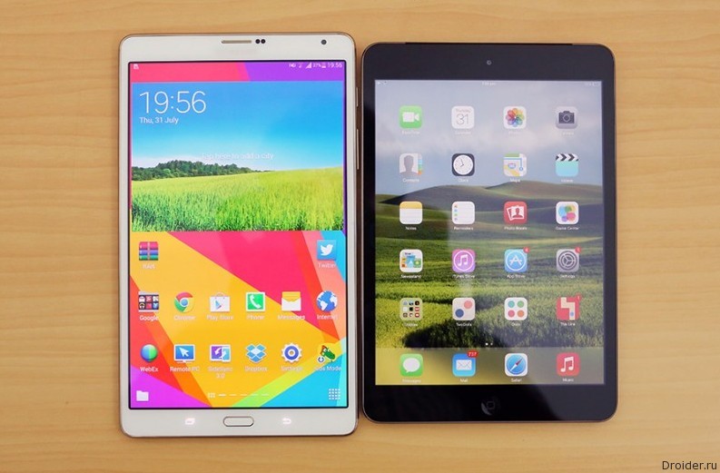 Galaxy Tab S и iPad Air