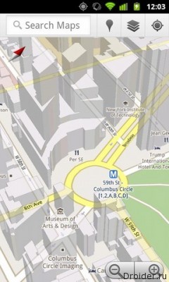 Карта google maps 3d