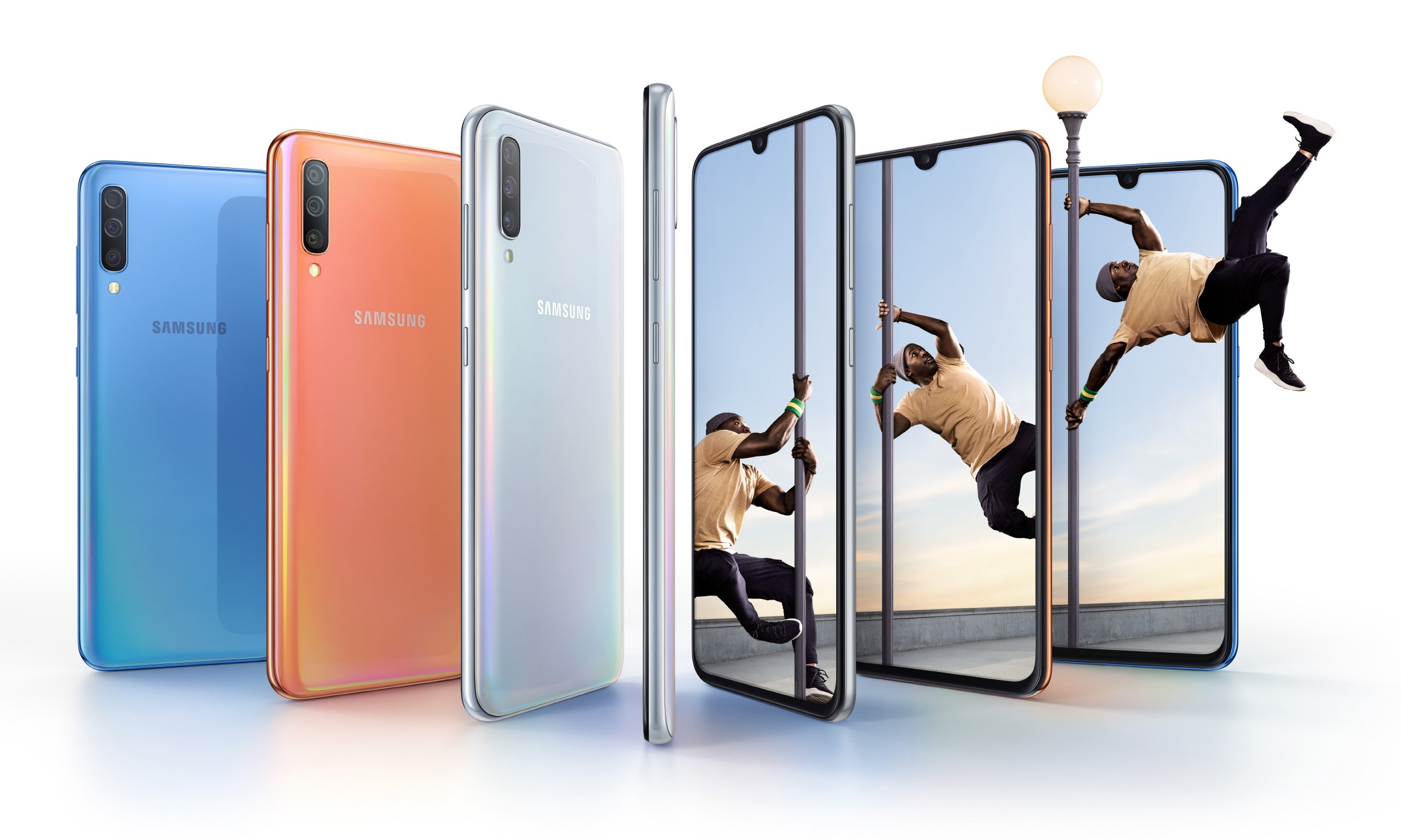 Galaxy A70 — фаблет с дактилоскопом в экране | Droider.ru