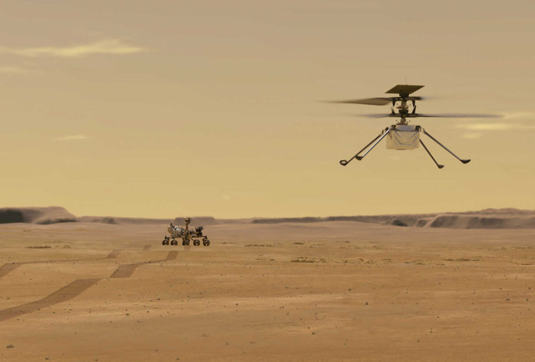 NASA опубликовала наиболее детальное видео вертолета Ingenuity на Марсе