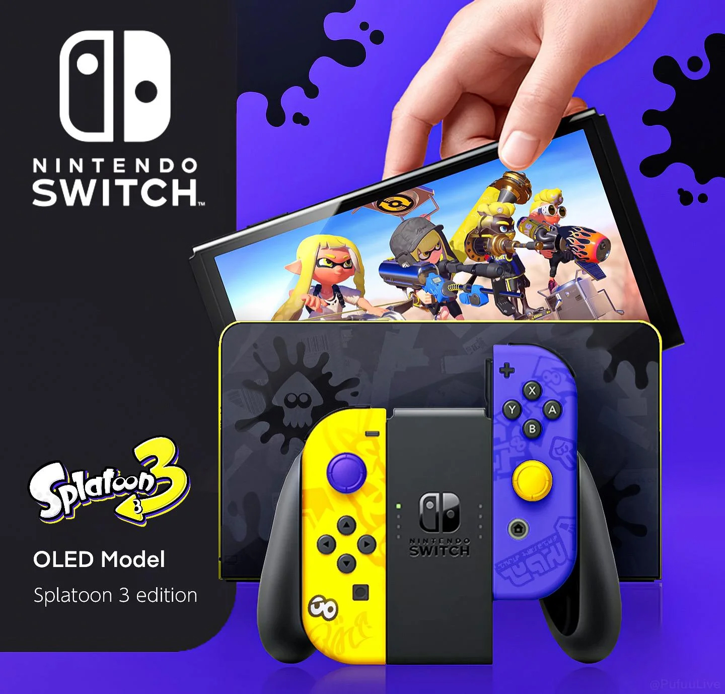 Nintendo Switch OLED в специальном дизайне Splatoon 3 выйдет в конце  августа | Droider.ru